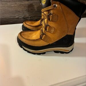 Timberland Kids Wheat/Tan Lace-Up Winter Boots